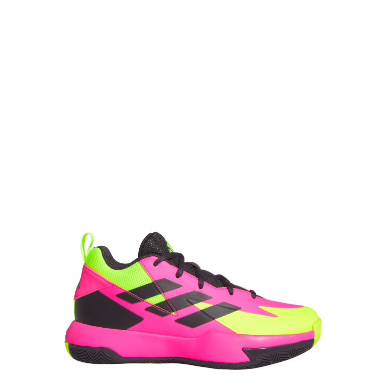 Cross Em Up Select Mid Trainers Kids 4 / Lucid Pink/Aurora Black/Lucid Lemon