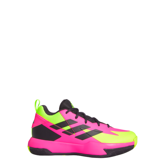 Cross Em Up Select Mid Trainers Kids 4 / Lucid Pink/Aurora Black/Lucid Lemon