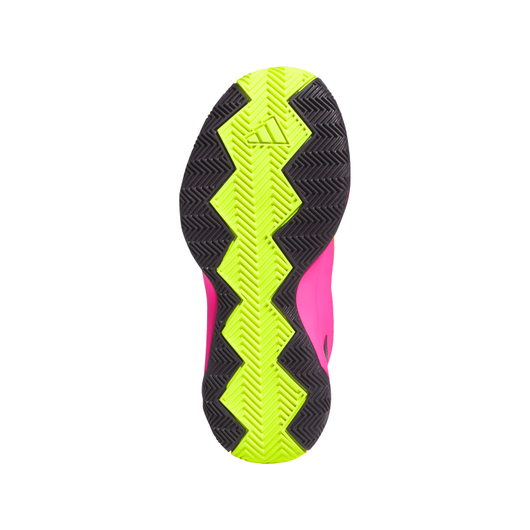 Cross Em Up Select Mid Trainers Kids 4 / Lucid Pink/Aurora Black/Lucid Lemon