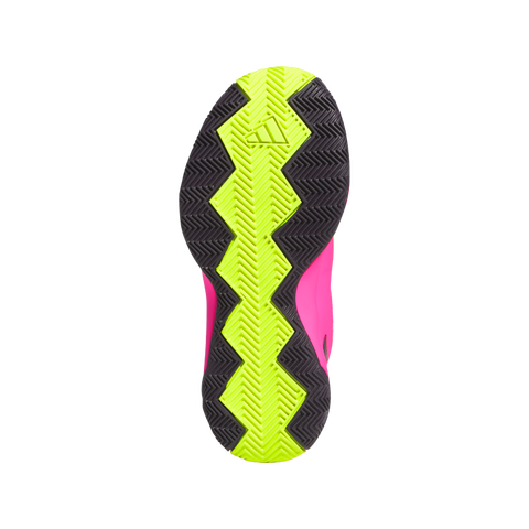 Cross Em Up Select Mid Trainers Kids 4 / Lucid Pink/Aurora Black/Lucid Lemon