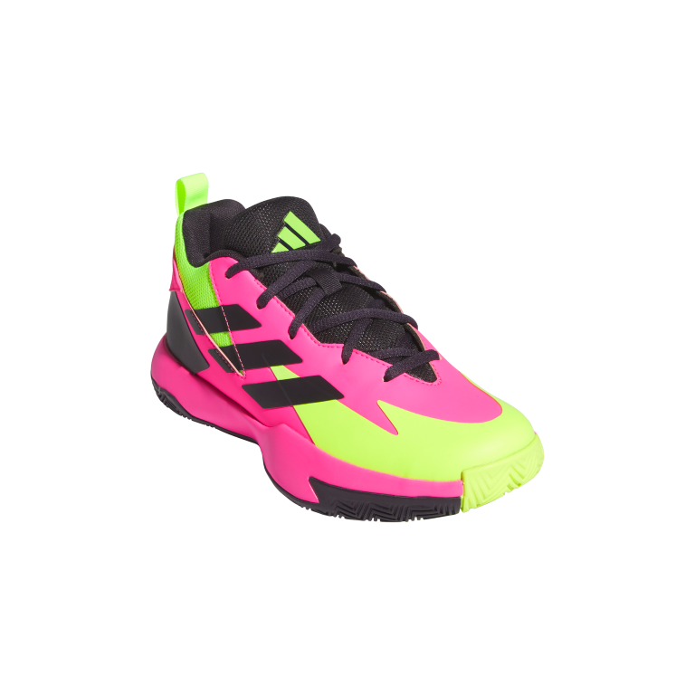 Cross Em Up Select Mid Trainers Kids 4 / Lucid Pink/Aurora Black/Lucid Lemon