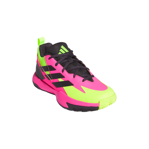 Cross Em Up Select Mid Trainers Kids 4 / Lucid Pink/Aurora Black/Lucid Lemon