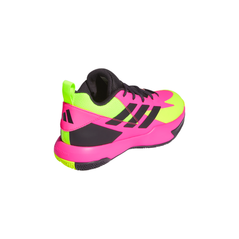 Cross Em Up Select Mid Trainers Kids 4 / Lucid Pink/Aurora Black/Lucid Lemon