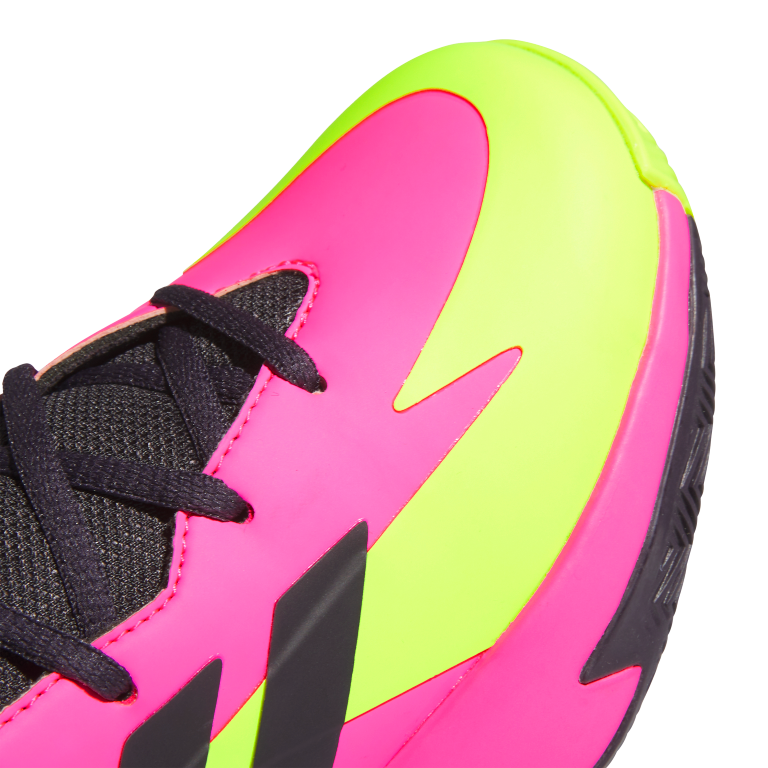 Cross Em Up Select Mid Trainers Kids 4 / Lucid Pink/Aurora Black/Lucid Lemon