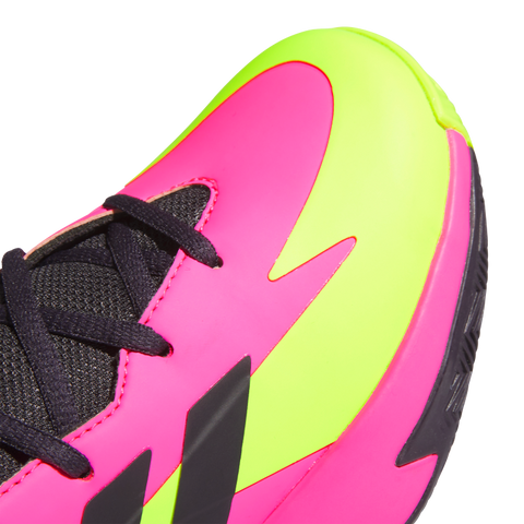 Cross Em Up Select Mid Trainers Kids 4 / Lucid Pink/Aurora Black/Lucid Lemon