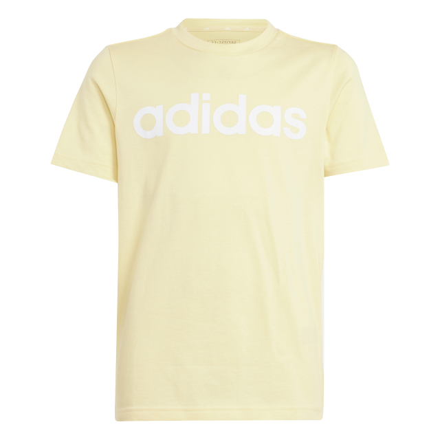 Essentials Linear Logo Cotton T-Shirt 1112 / Almost Yellow/White