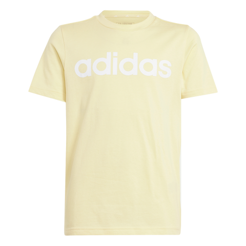 Essentials Linear Logo Cotton T-Shirt 1112 / Almost Yellow/White