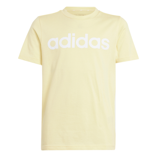 Essentials Linear Logo Cotton T-Shirt 1112 / Almost Yellow/White