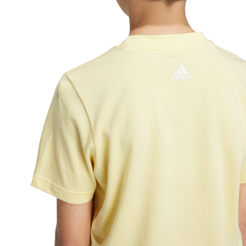 Essentials Linear Logo Cotton T-Shirt 1112 / Almost Yellow/White