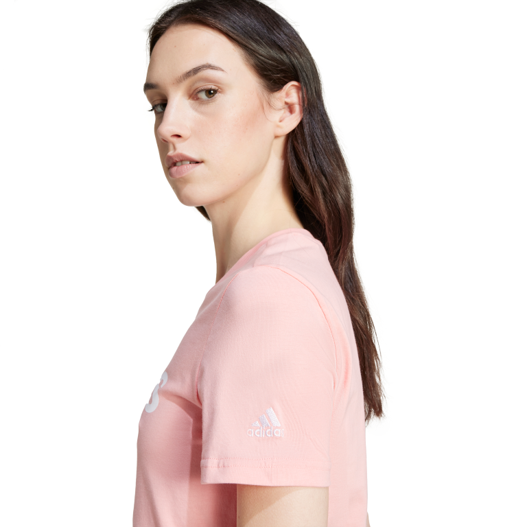 Essentials Slim Logo T-Shirt 2XL / Semi Pink Spark