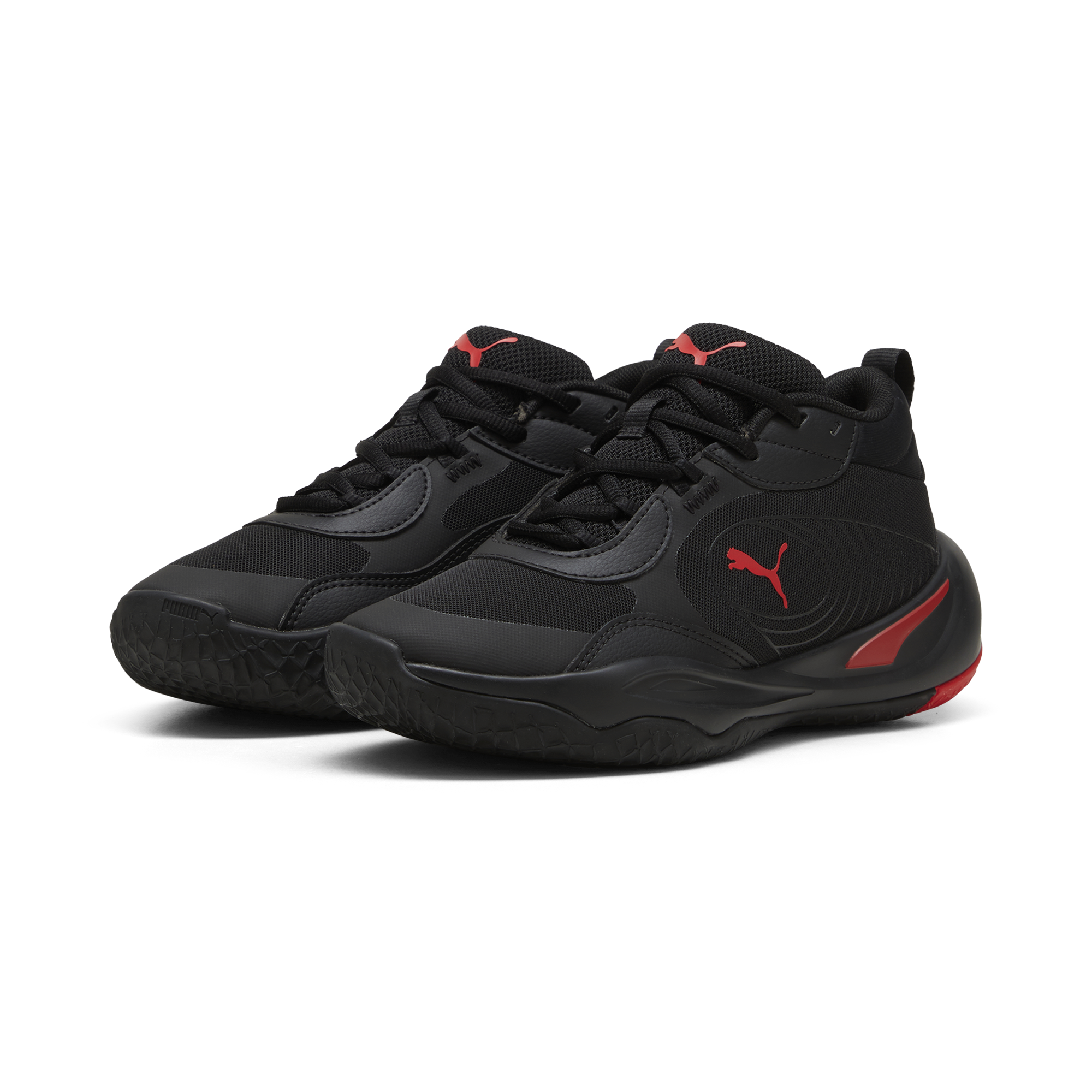 Playmaker Pro JR 4 / PUMA Black-For All Time Red