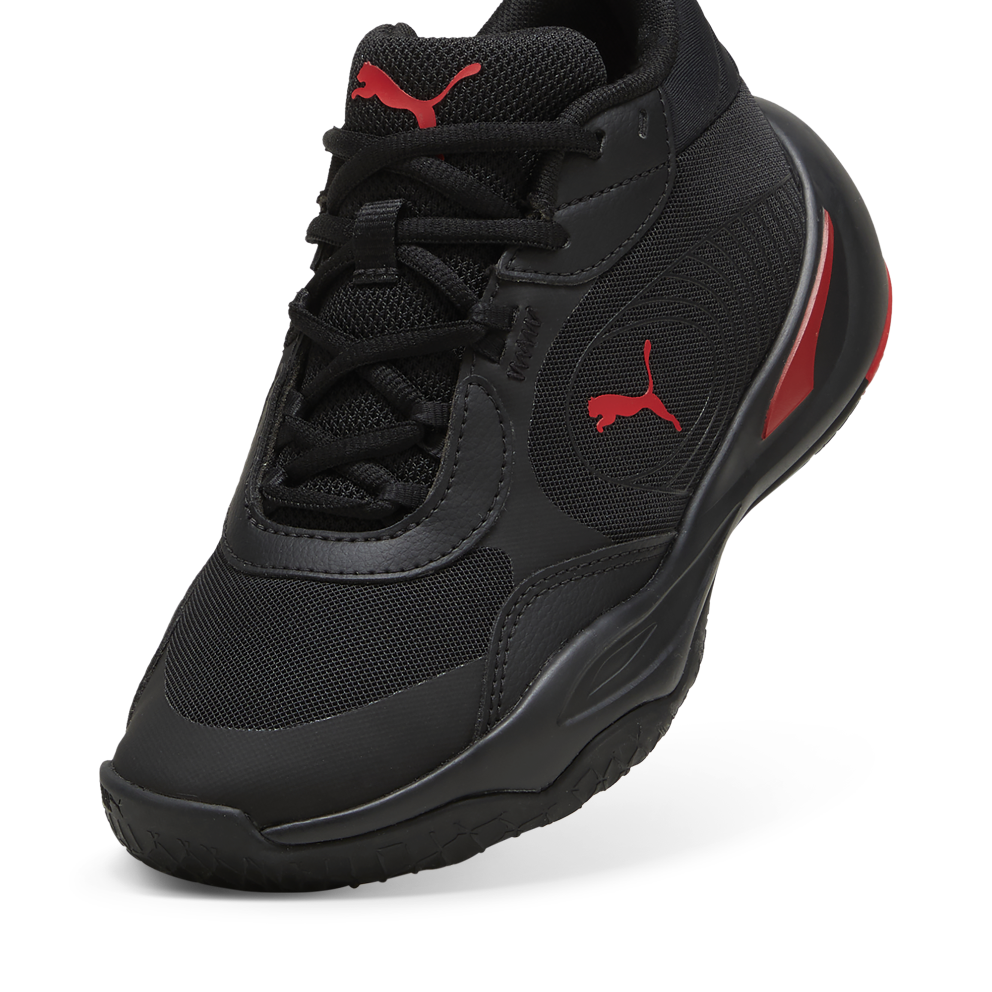 Playmaker Pro JR 4 / PUMA Black-For All Time Red