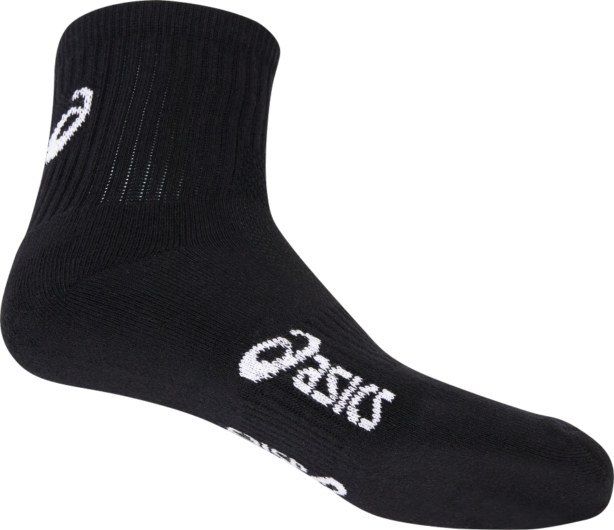 PACE QTR SOCK 8-11 / Triple Black