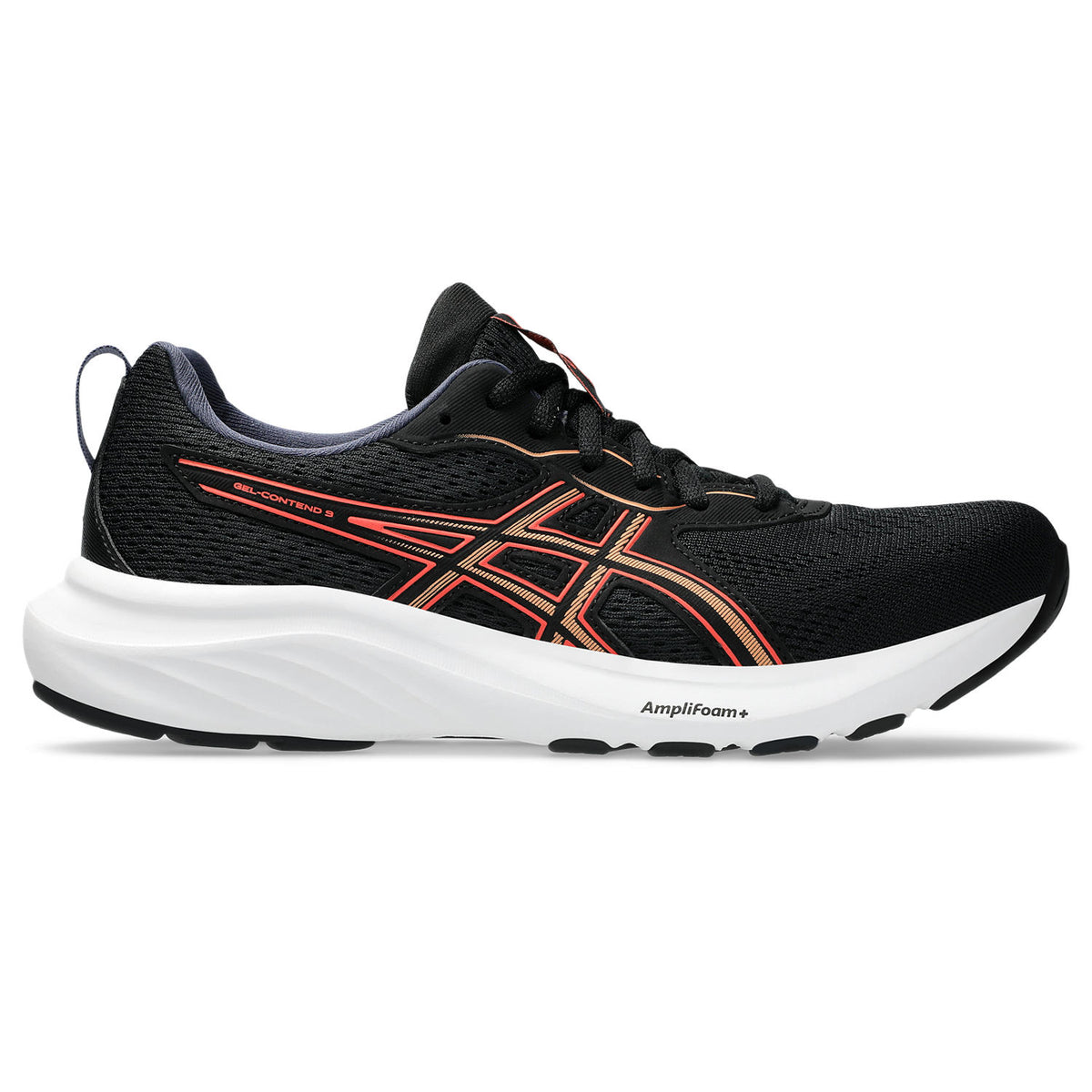 GEL-CONTEND 9 WOMENS 6H / Black/Coral Reef