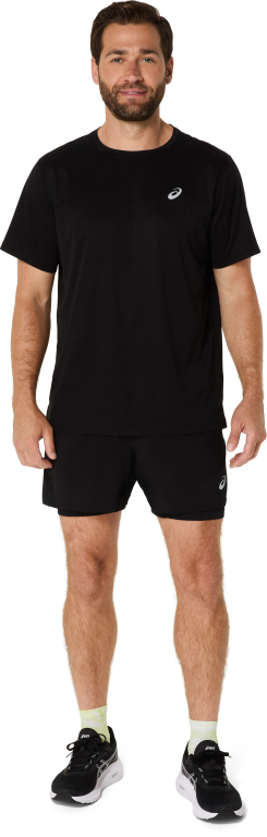 ASICS SILVER 2N1 5IN SHORT 2XL / Performance Black/Performance Black