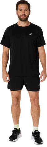 ASICS SILVER 2N1 5IN SHORT 2XL / Performance Black/Performance Black