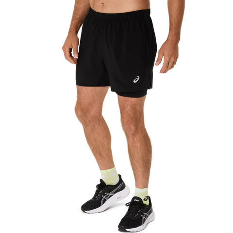 ASICS SILVER 2N1 5IN SHORT 2XL / Performance Black/Performance Black