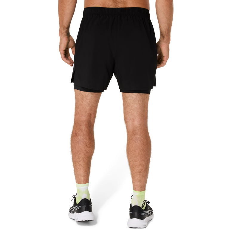 ASICS SILVER 2N1 5IN SHORT 2XL / Performance Black/Performance Black