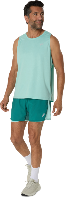 ASICS SILVER SINGLET L / Oasis Green