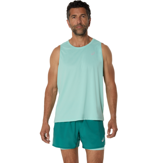 ASICS SILVER SINGLET L / Oasis Green