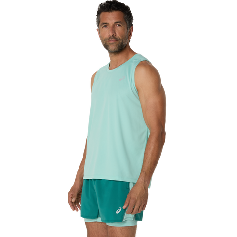 ASICS SILVER SINGLET L / Oasis Green