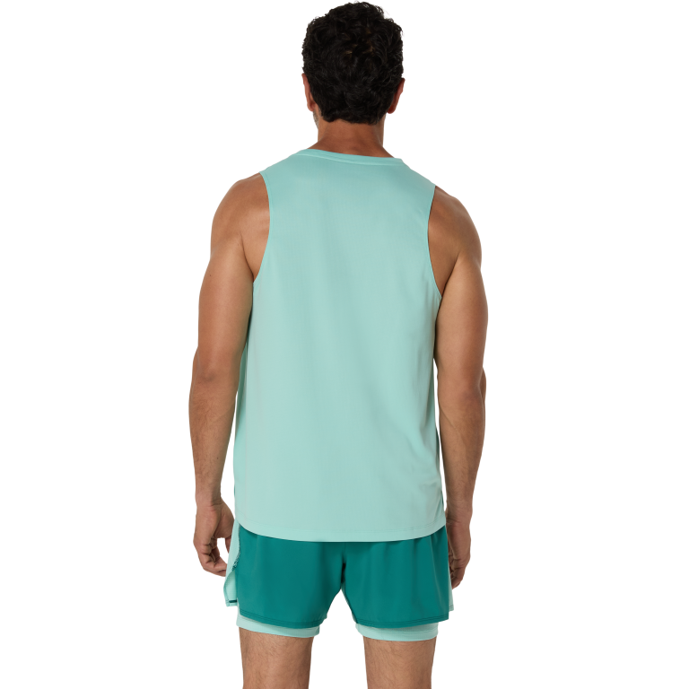 ASICS SILVER SINGLET L / Oasis Green