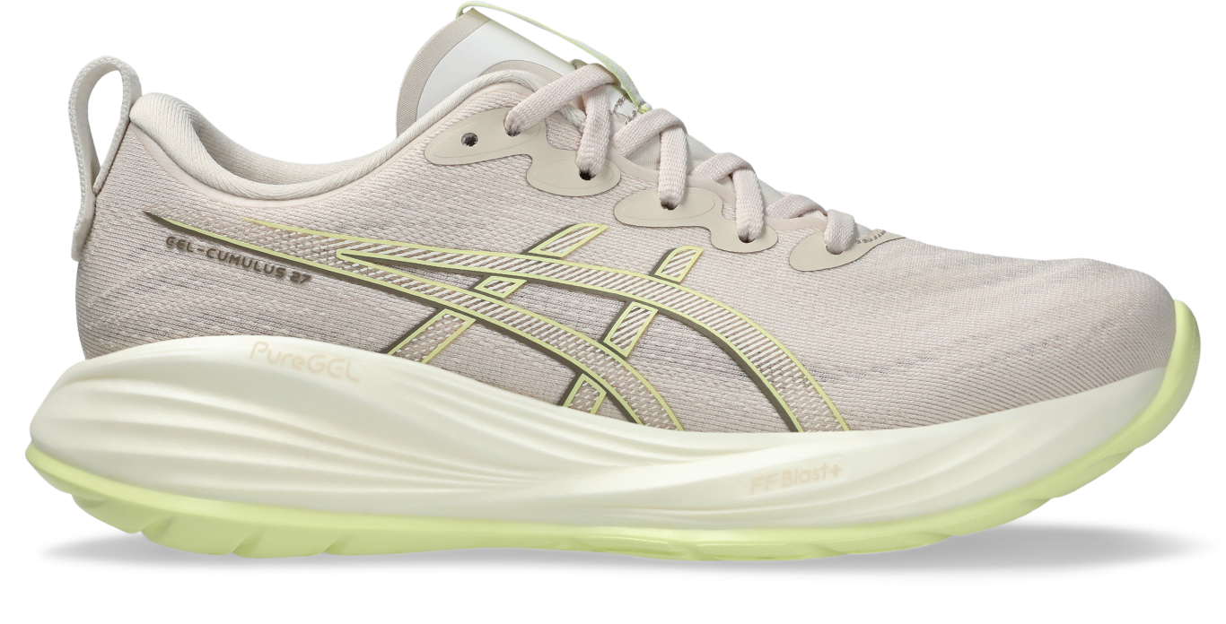 GEL-CUMULUS 27 WOMENS (D) 10 / Mineral Beige/Huddle Yellow