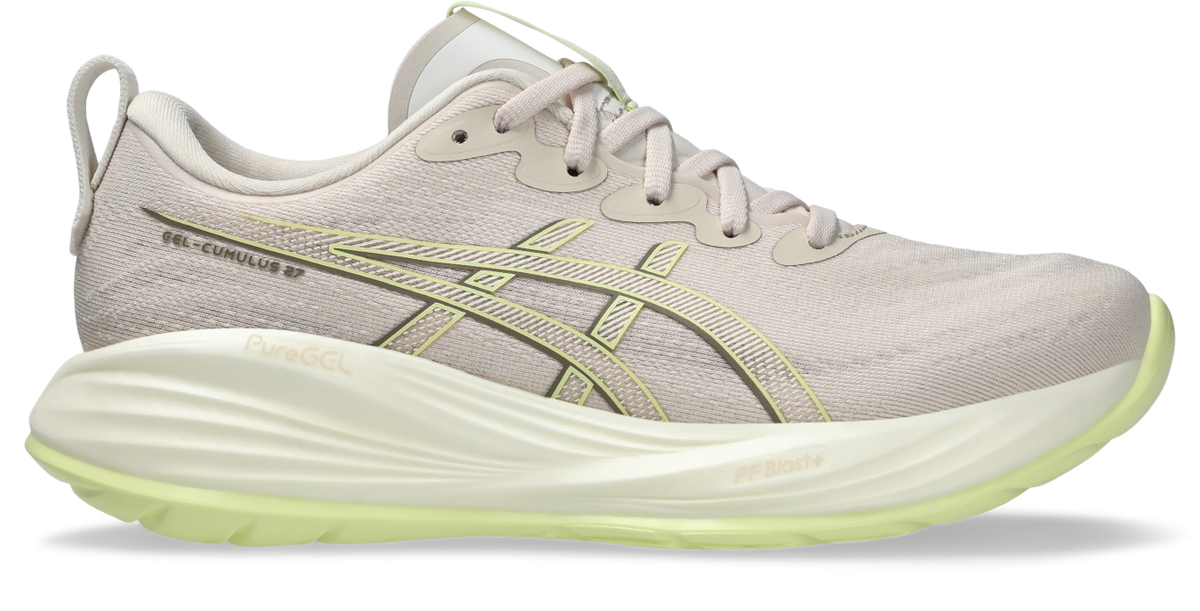 GEL-CUMULUS 27 WOMENS (D) 10 / Mineral Beige/Huddle Yellow