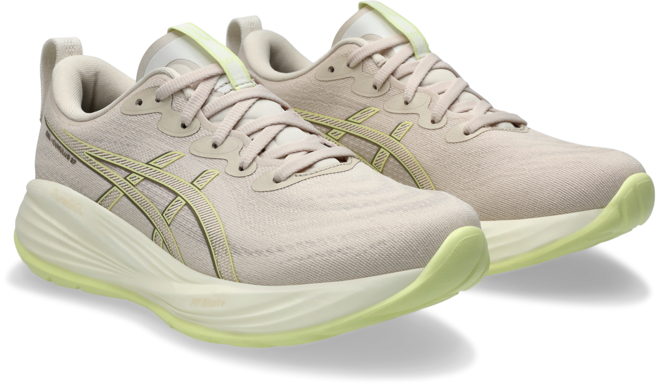 GEL-CUMULUS 27 WOMENS (D) 10 / Mineral Beige/Huddle Yellow