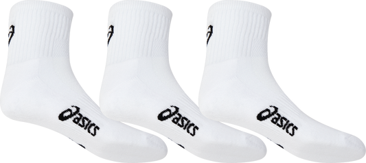 PACE QTR SOCK 3 PK 4-8 / Brilliant White