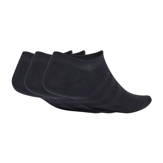 THIN&LIGHT SPORTSWEAR NO SHOW SOCKS 3 PAIR PACK Black / White / L