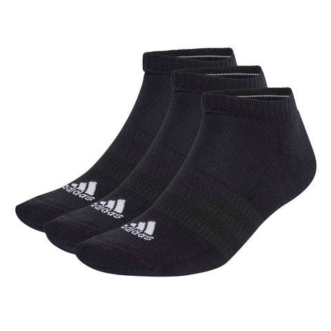 CUSHIONED SPORTSWEAR LOW CUT SOCKS 3 PAIR PACK Black / White / XS