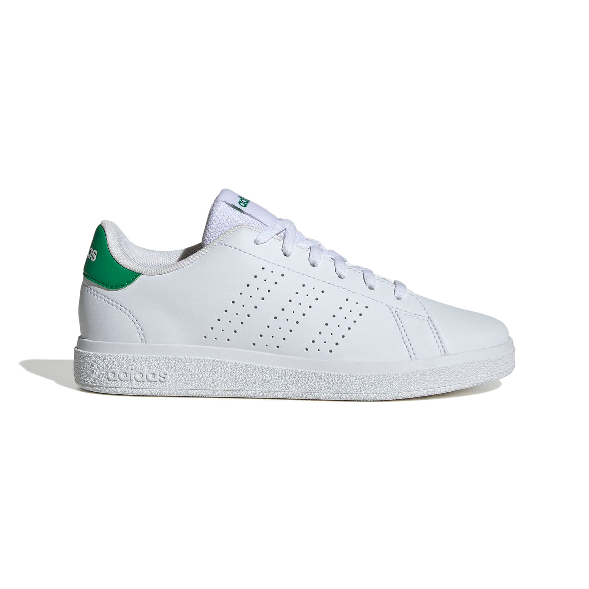 ADVANTAGE BASE 2.0 SHOES JUNIOR Ftwr White / Ftwr White / Green / 4