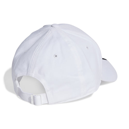 BASEBALL 3STRIPES CAP COTTON TWILL White / Black / OSFC