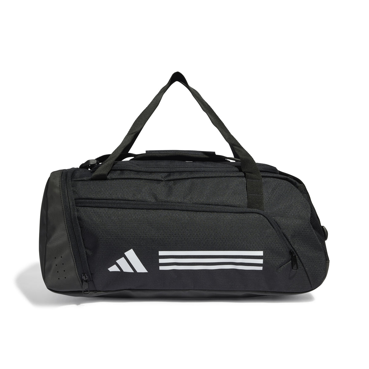 Essentials 3-Stripes Duffel Bag Small Black / White / NS