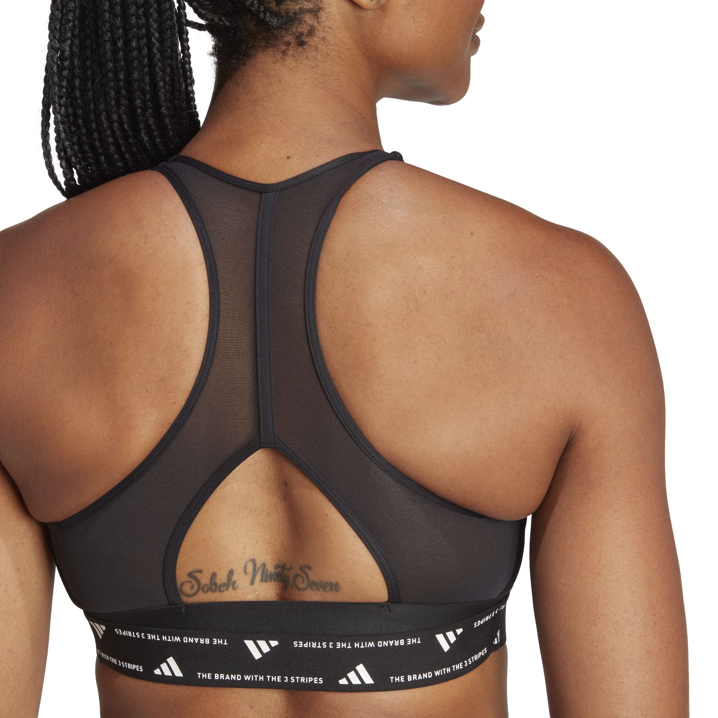 adidas Powerreact Training Medium Support Bra Black / XLAB