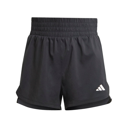 Pacer Training 3-Stripes Woven High Rise Shorts Black / White / XL5"