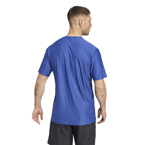 Train Essentials Stretch Training T-Shirt Semi Lucid Blue Mel / Black / L