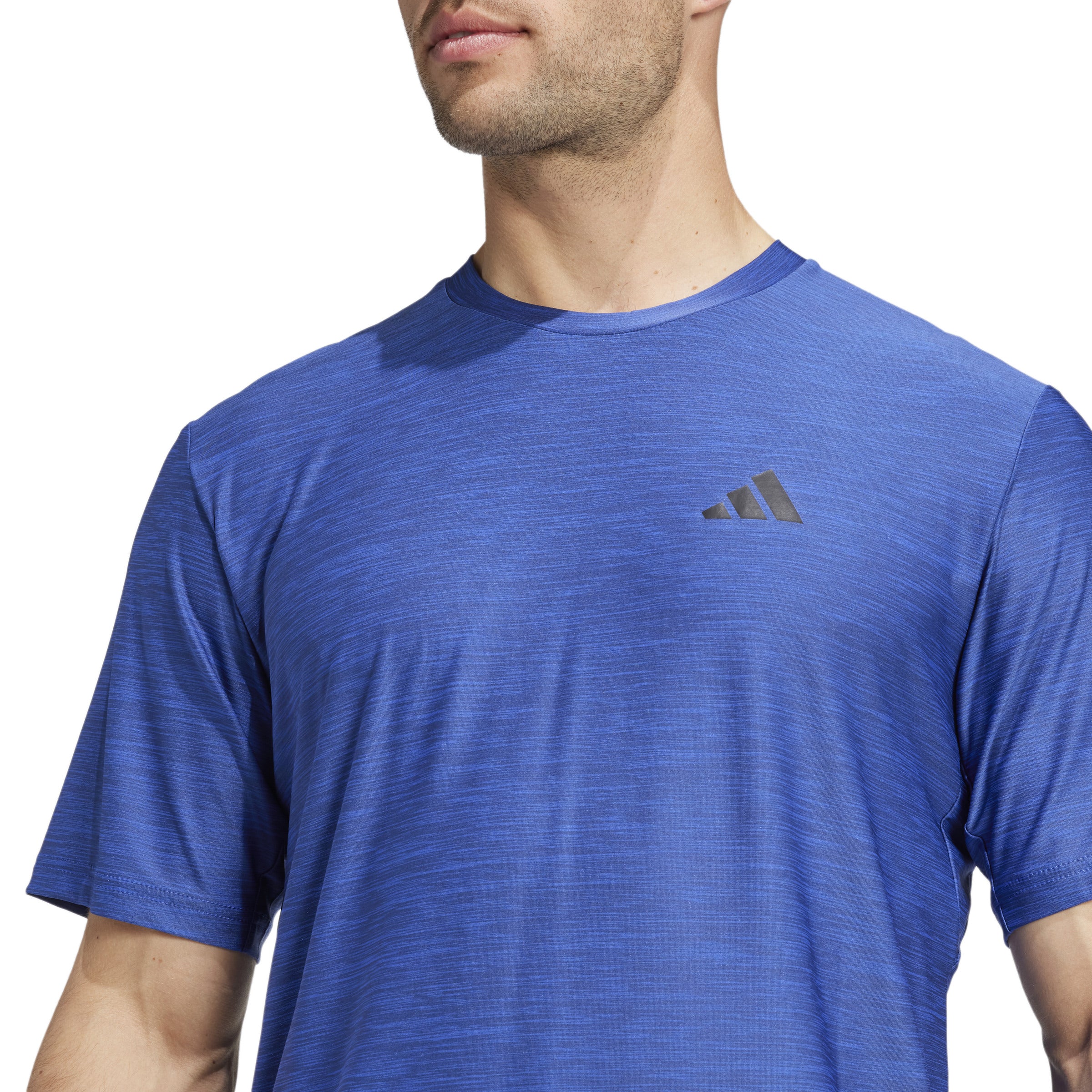 Train Essentials Stretch Training T-Shirt Semi Lucid Blue Mel / Black / L
