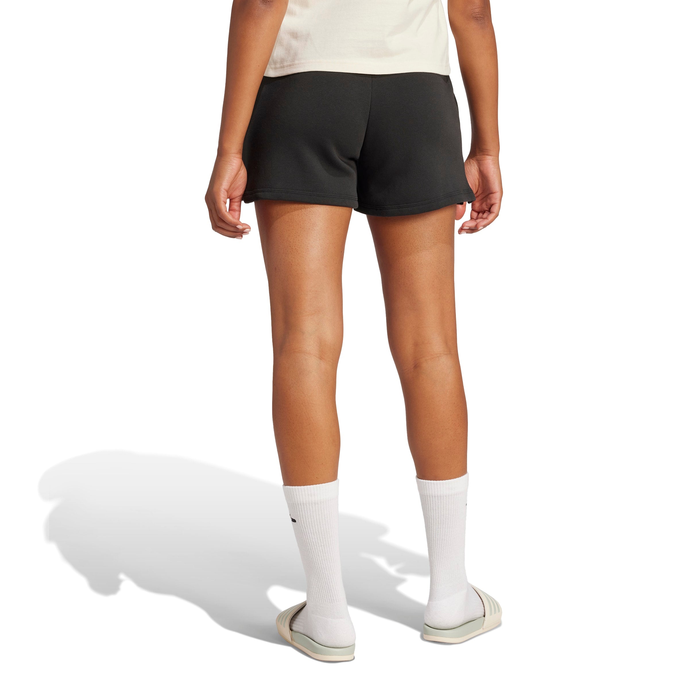 ESSENTIALS SMALL LOGO FEEL COZY SHORTS Black / White / 2XL