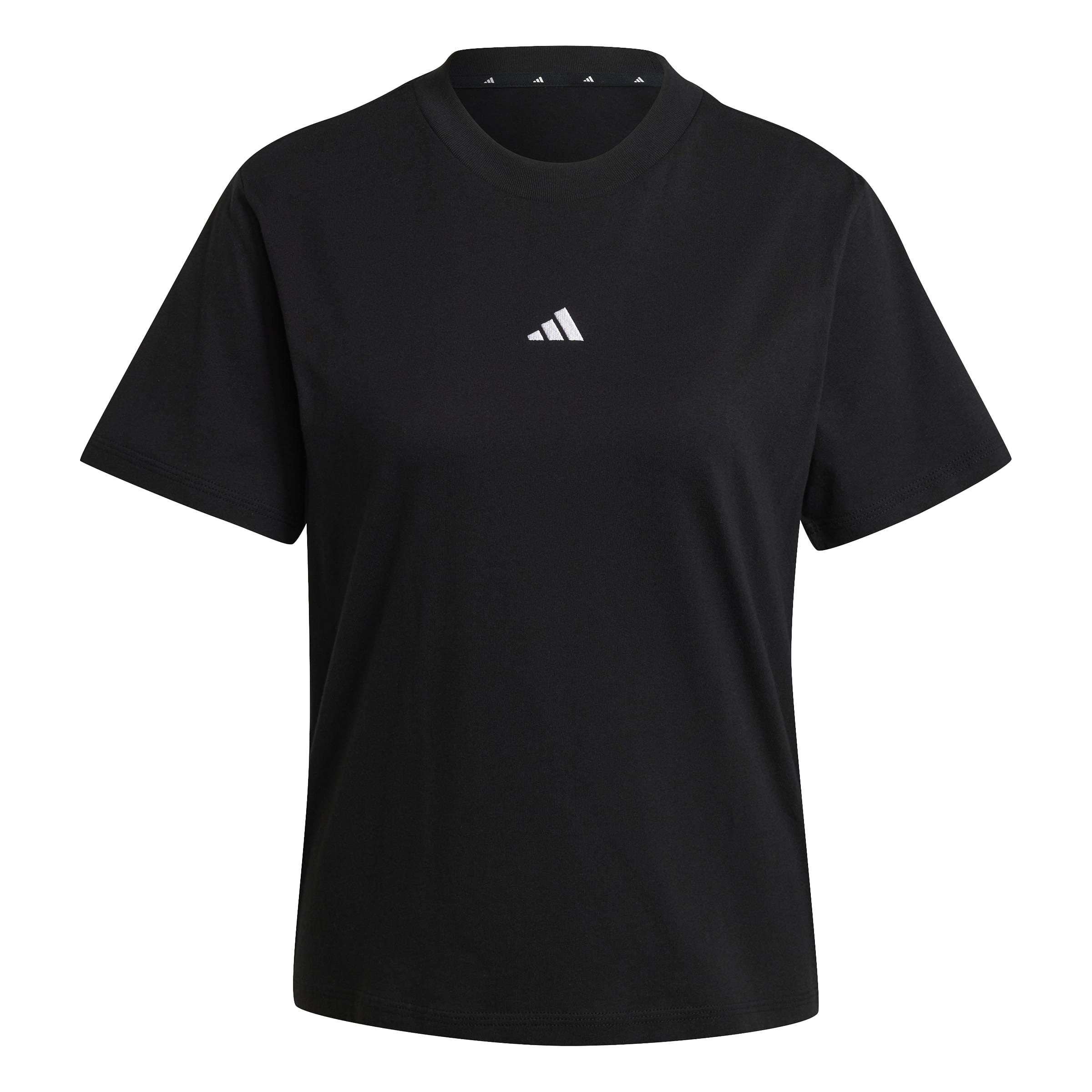 ESSENTIALS SMALL LOGO COTTON T-SHIRT Black / White / S