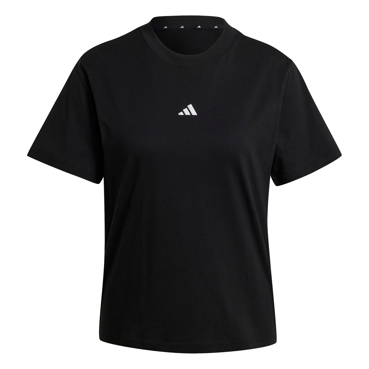 ESSENTIALS SMALL LOGO COTTON T-SHIRT Black / White / S