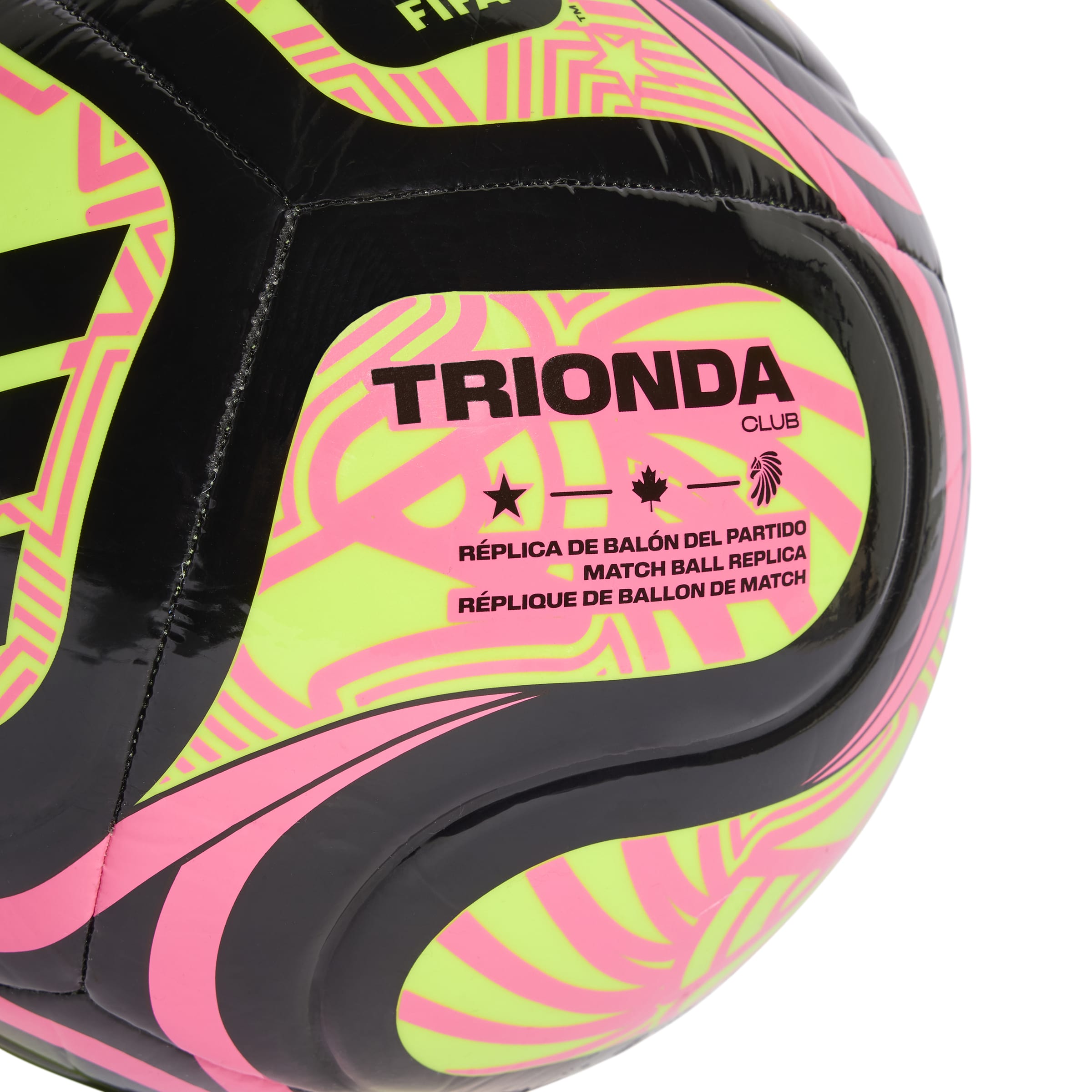 WORLD CUP 26 TRIONDA CLUB BALL Black / Lucid Lemon / Lucid Pink / 3