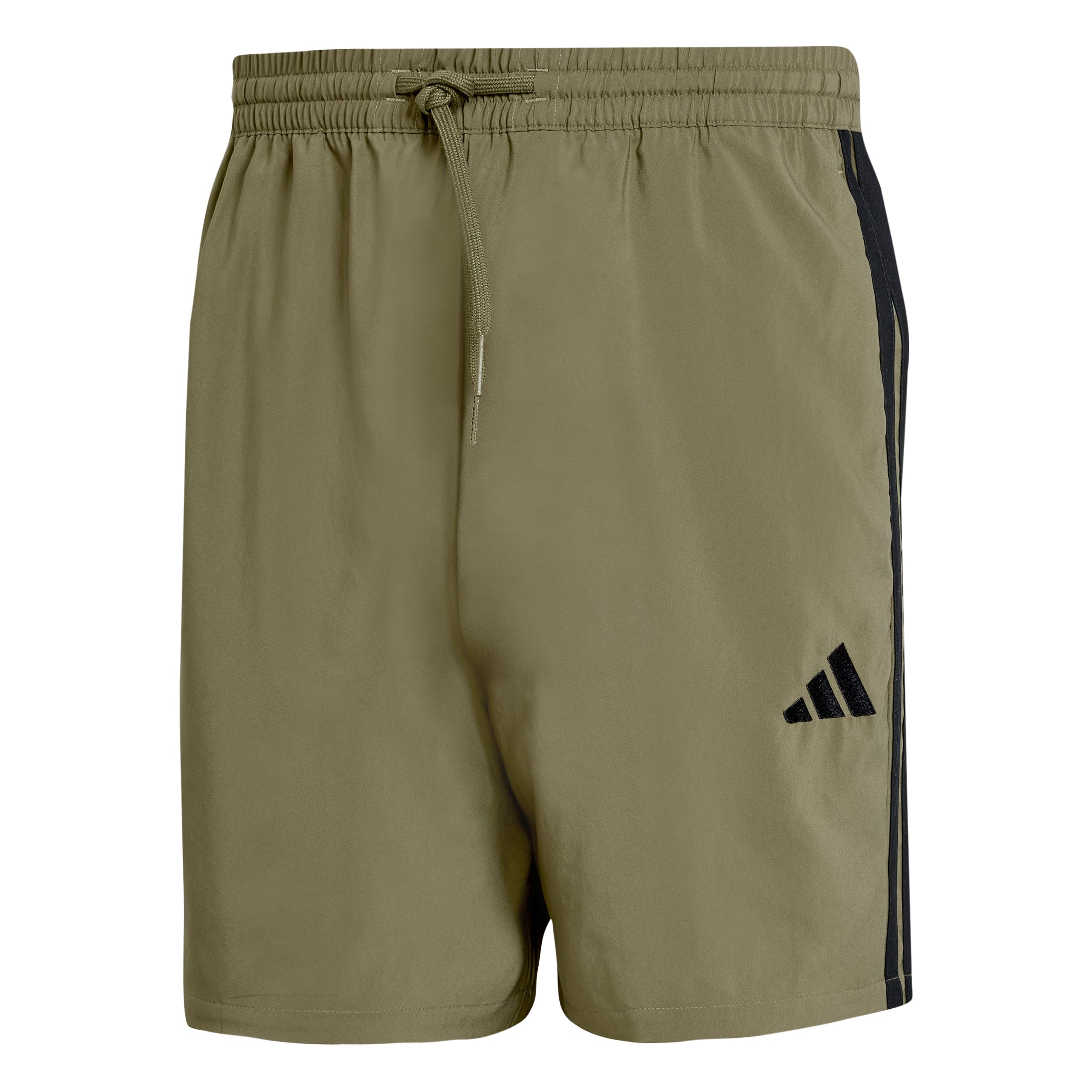 ESSENTIALS THREE STRIPES CHELSEA SHORTS Olive Strata / Black / 2XL