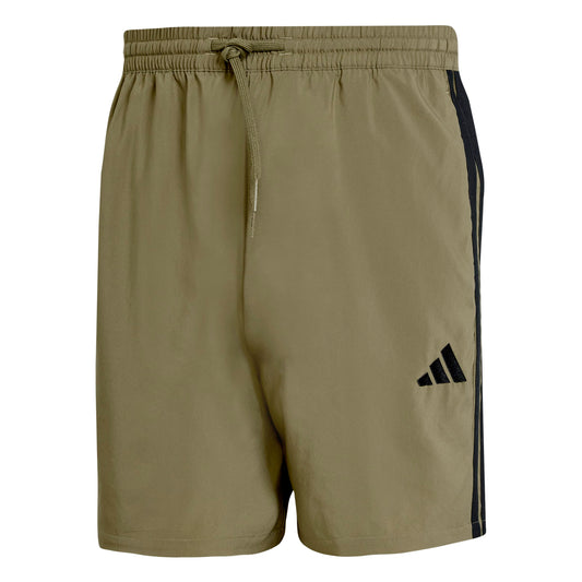 ESSENTIALS THREE STRIPES CHELSEA SHORTS Olive Strata / Black / 2XL
