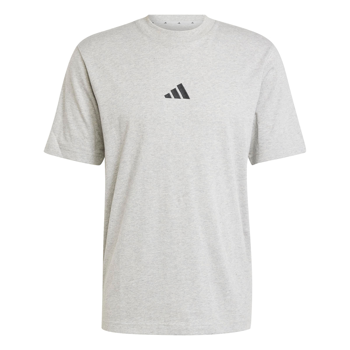 ESSENTIALS SMALL LOGO SINGLE JERSEY TEE Medium Grey Heather / Black / M