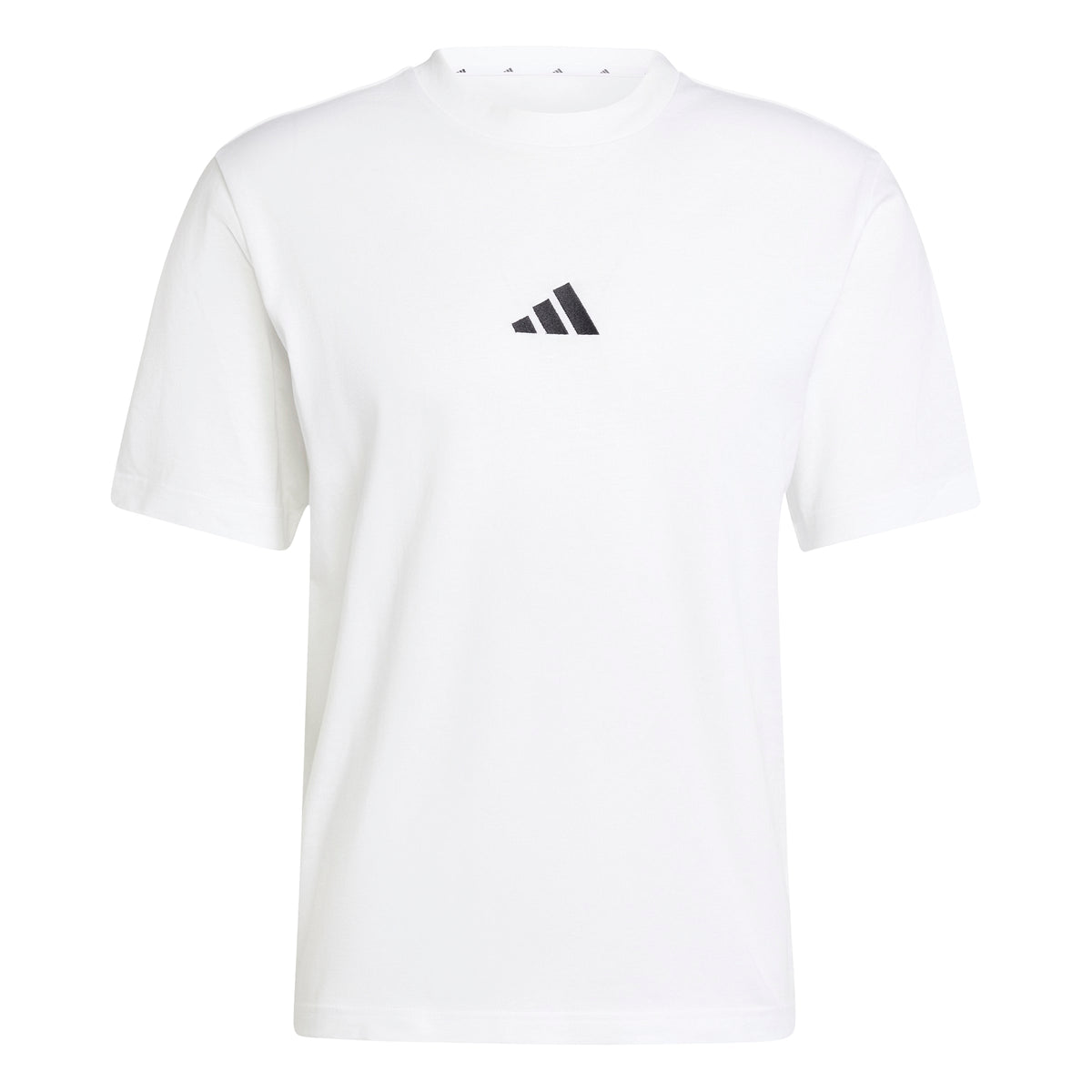 ESSENTIALS SMALL LOGO SINGLE JERSEY TEE White / Black / S