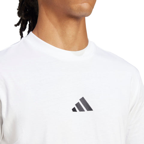ESSENTIALS SMALL LOGO SINGLE JERSEY TEE White / Black / S