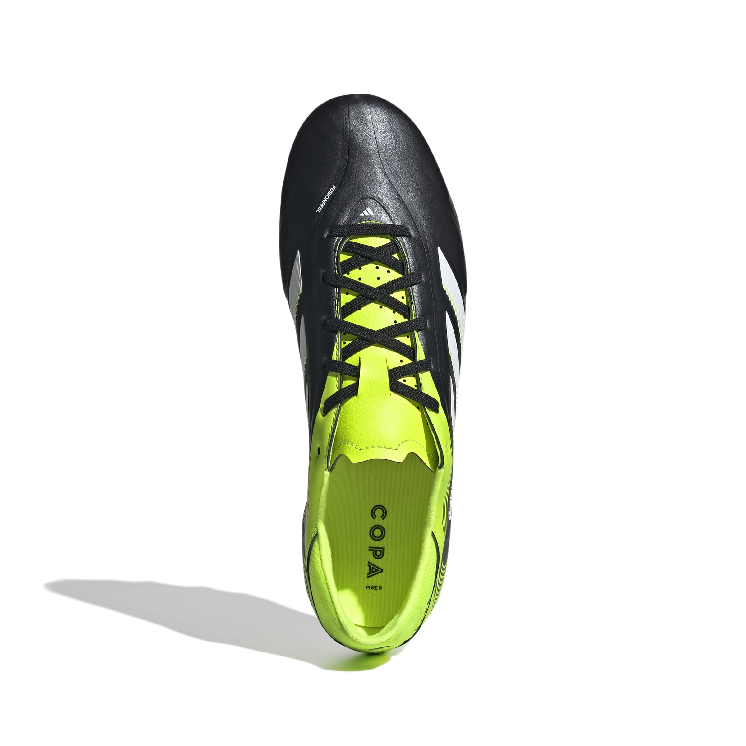 COPA PURE III LEAGUE Firm Ground/Multi Ground Football Boots Core Black / Ftwr White / Lucid Lemon / 7