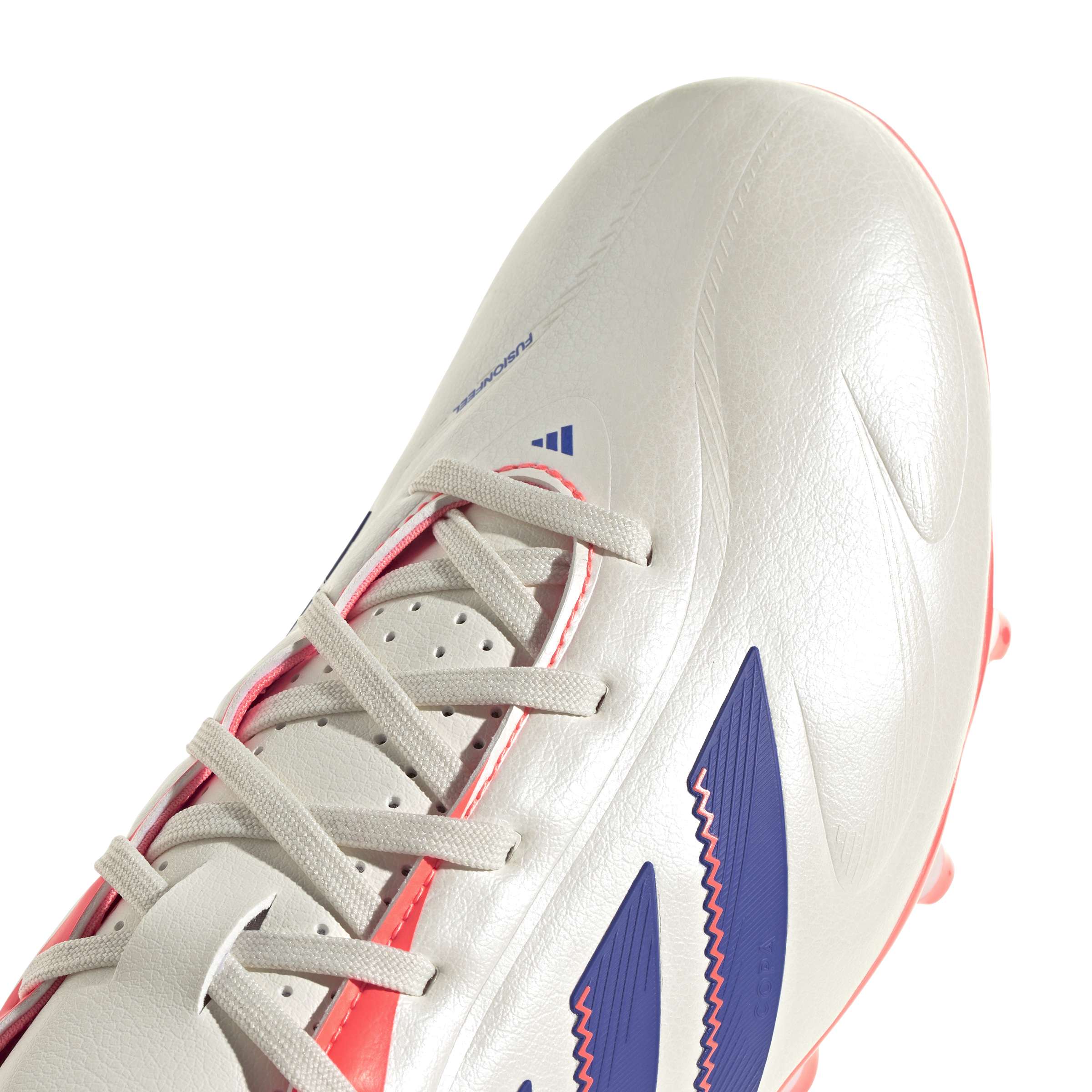 COPA PURE III LEAGUE Firm Ground/Multi Ground Football Boots Off White / Lucid Blue / Signal Coral / 10
